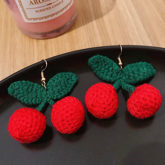 Aretes de cerezas
