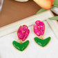 Aretes de tulipanes