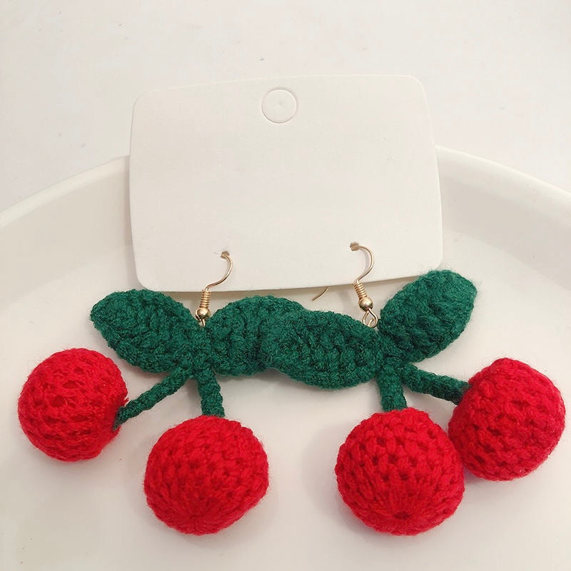 Aretes de cerezas