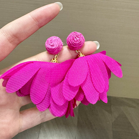 Aretes rosa mexicano