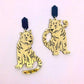 Aretes tigres dorados