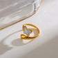 Anillo ajustable mariposa - acero inoxidable