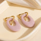 Aretes rosados- acero inoxidable