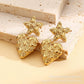 Aretes estrella y corazón - acero inoxidable
