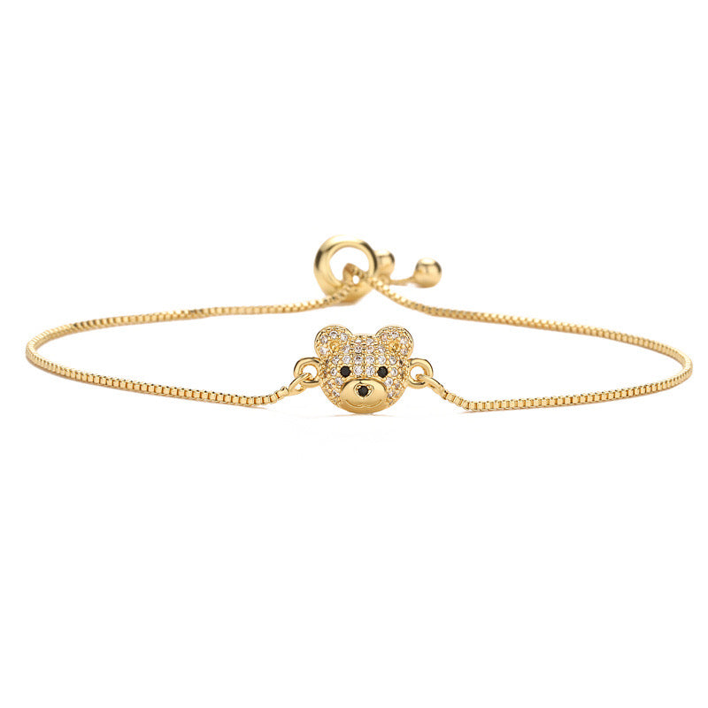 Pulsera de osito - acero inoxidable