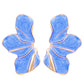Aretes abanicos rosados azules