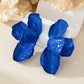 Aretes abanicos azules