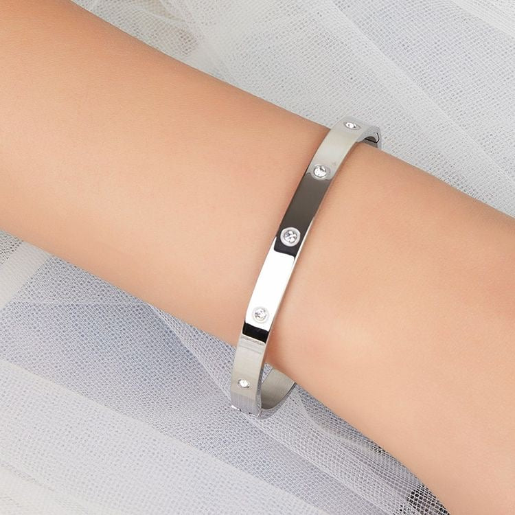Pulsera plateada  - acero inoxidable
