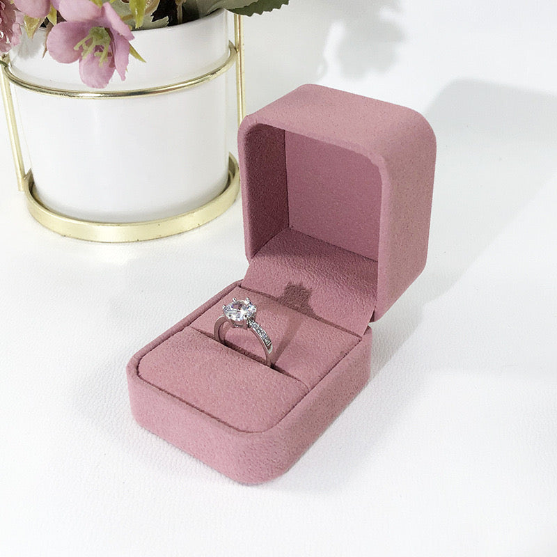 Caja para anillo  - color rosa