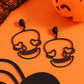 Aretes calaveras negras
