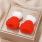 Aretes gorrito navideño