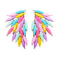 Aretes de abanico de colores