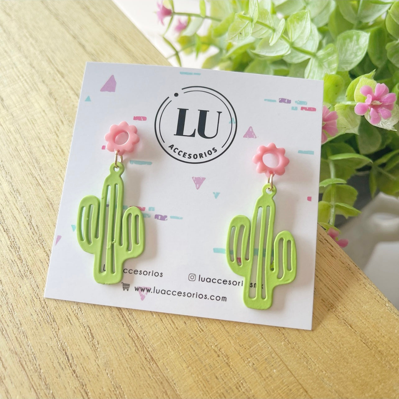 Aretes de cactus